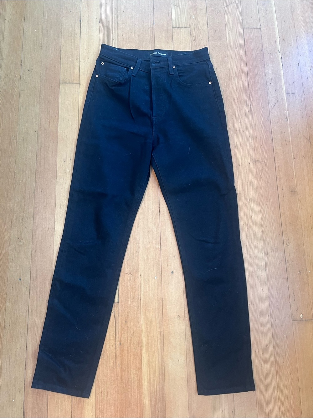 Denim Forum High-Rise Black Slim Jeans